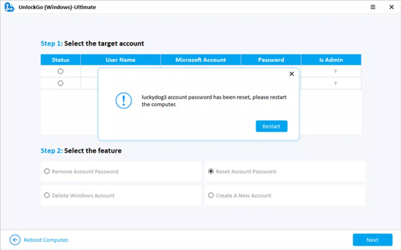 UnlockGo - Windows Password Recovery