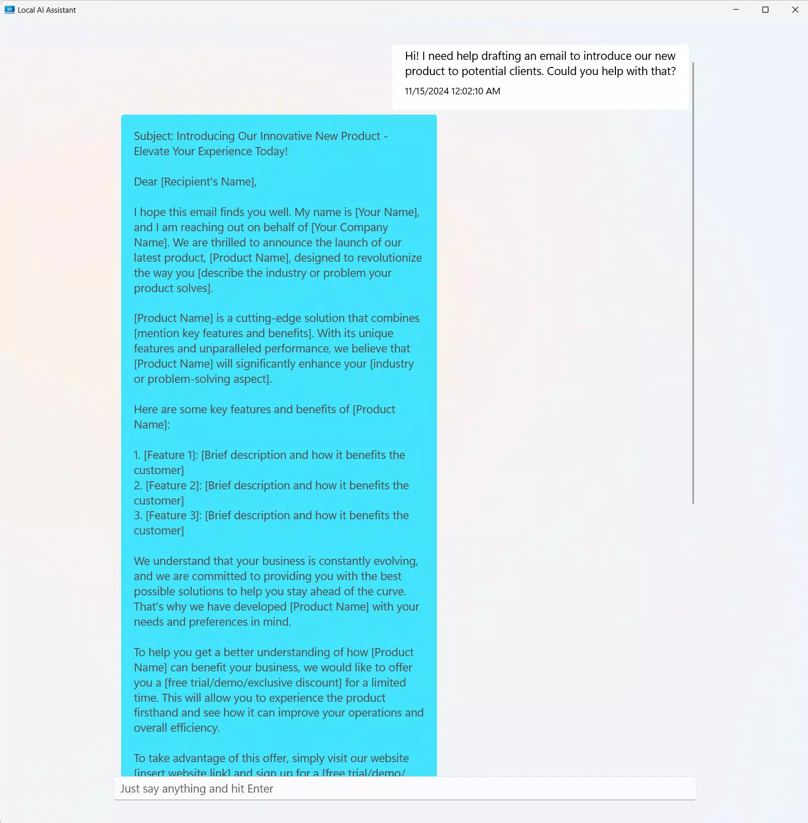 Local AI Assistant