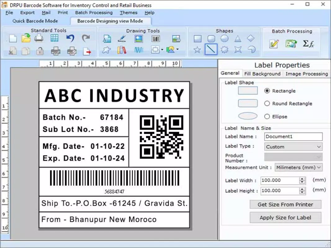 Barcode Generating Tool for E-Commerce