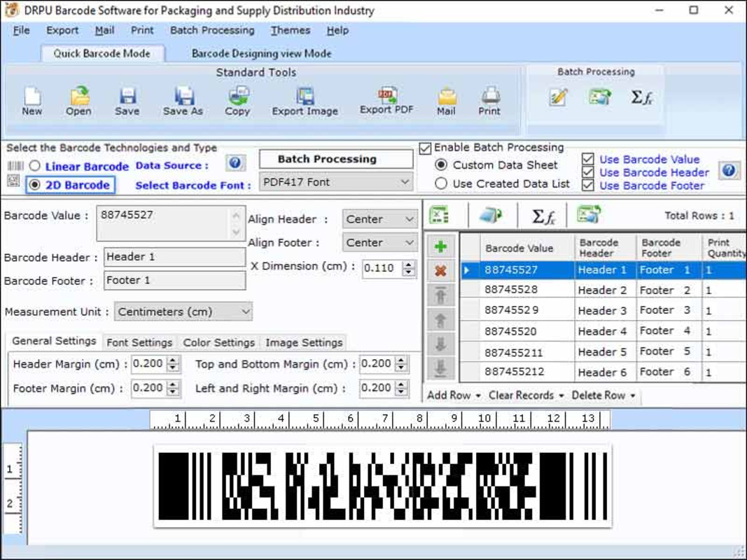 Barcode for Packaging Industry