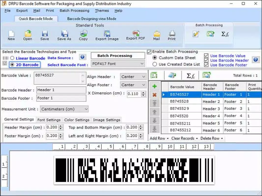 Barcode for Packaging Industry