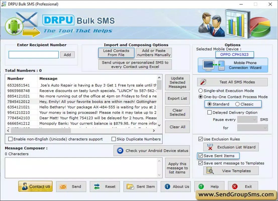Bulk SMS PC to Mobile