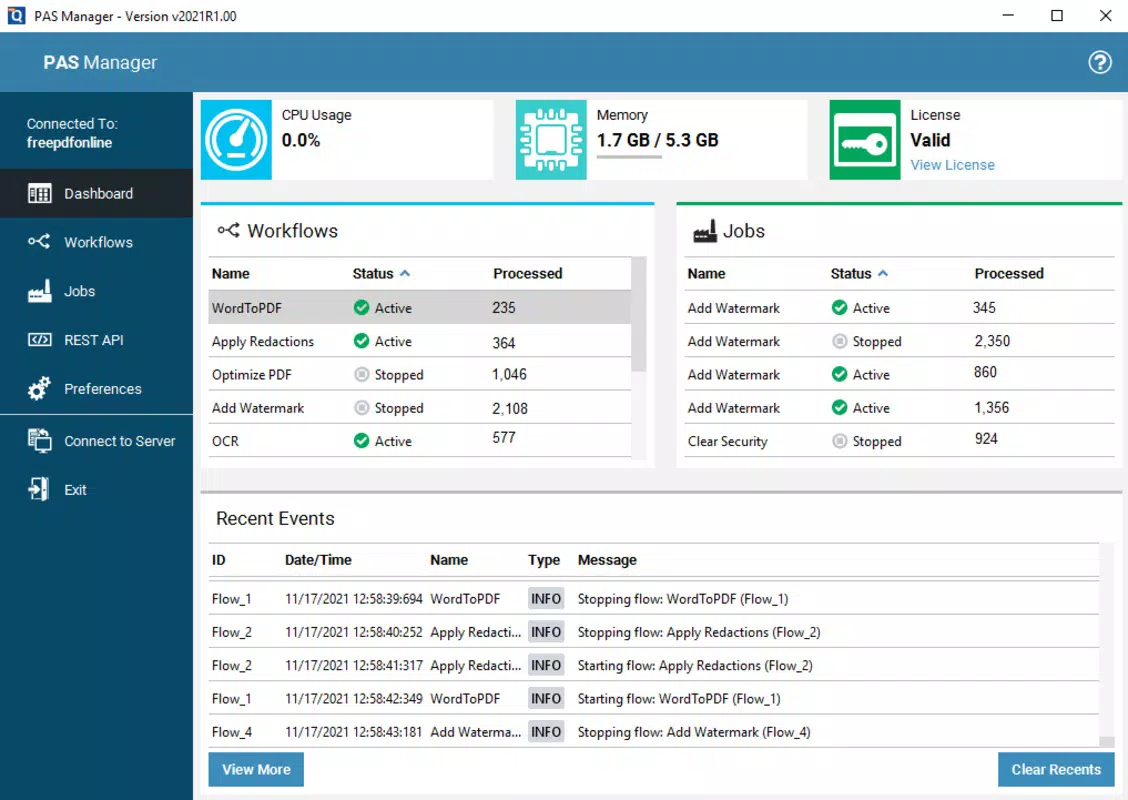 PDF Automation Server