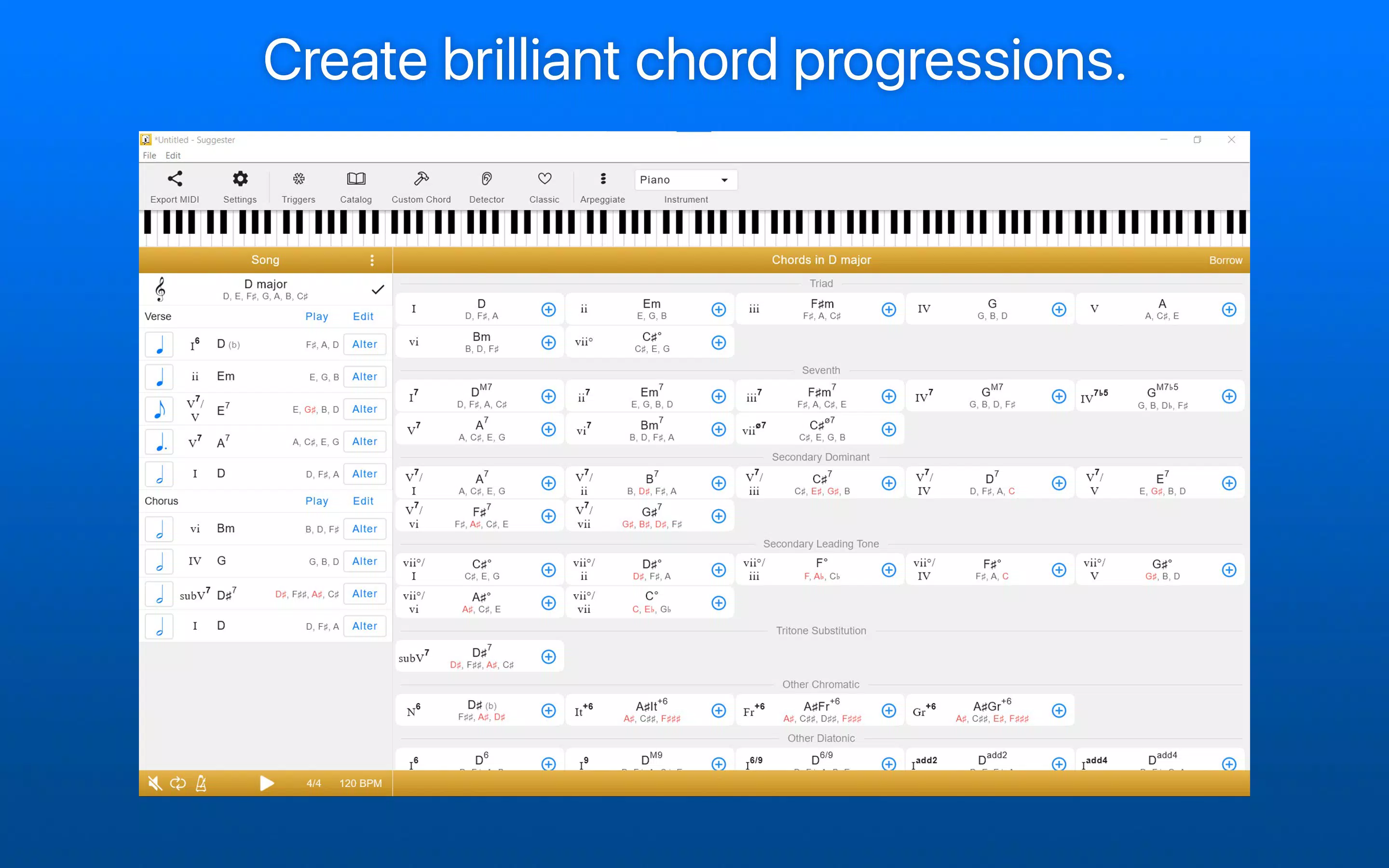 Suggester : Chords and Scales