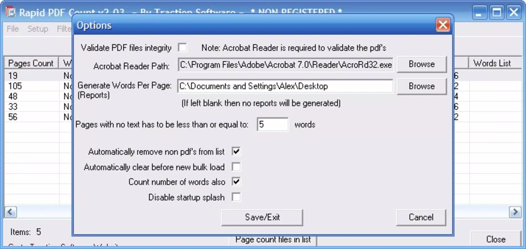 Rapid PDF Count