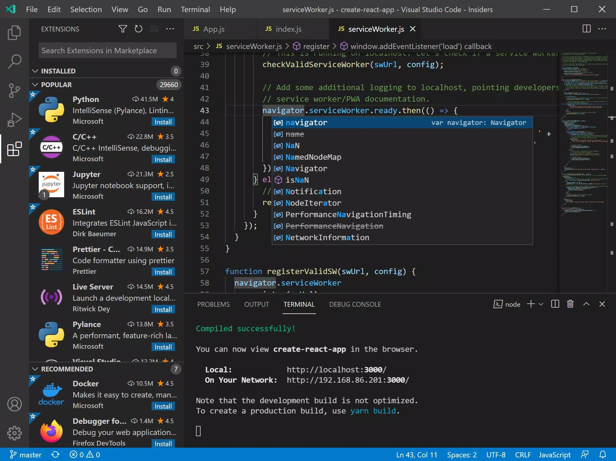 Visual Studio Code - Insiders