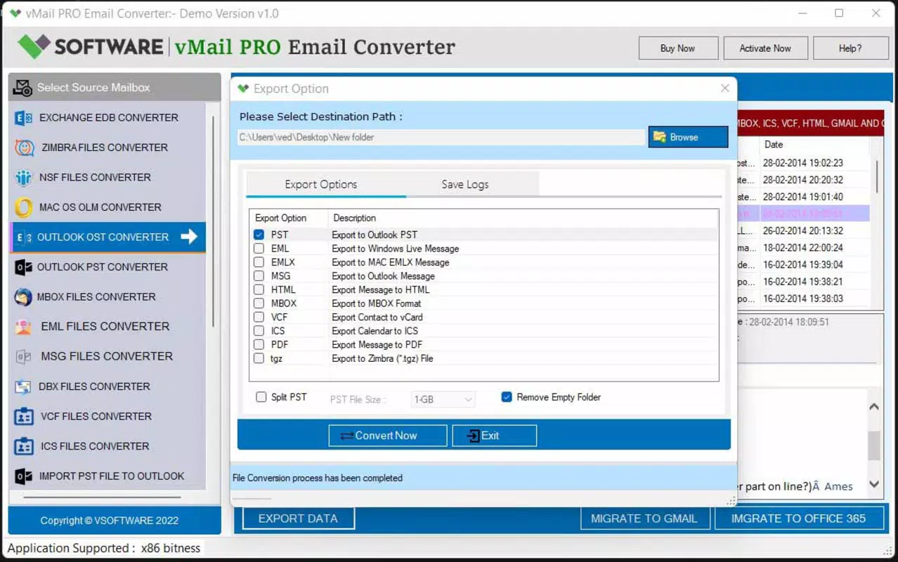 vMail Pro Email Converter