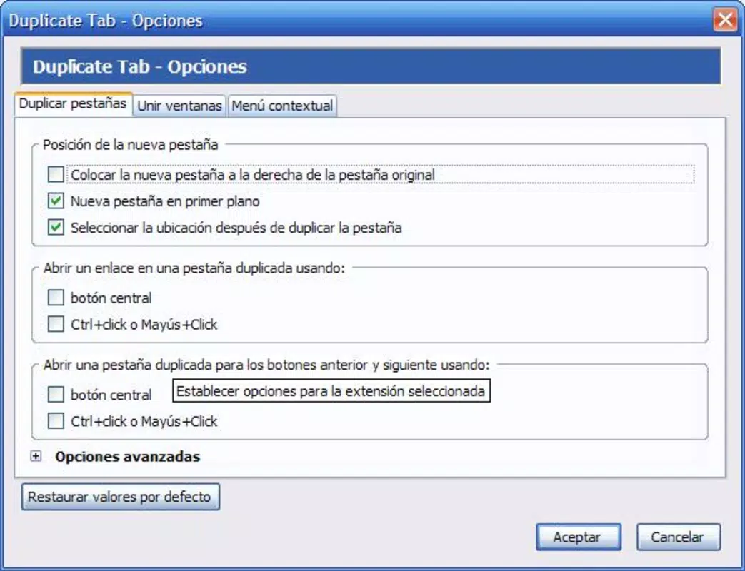 Duplicate Tab