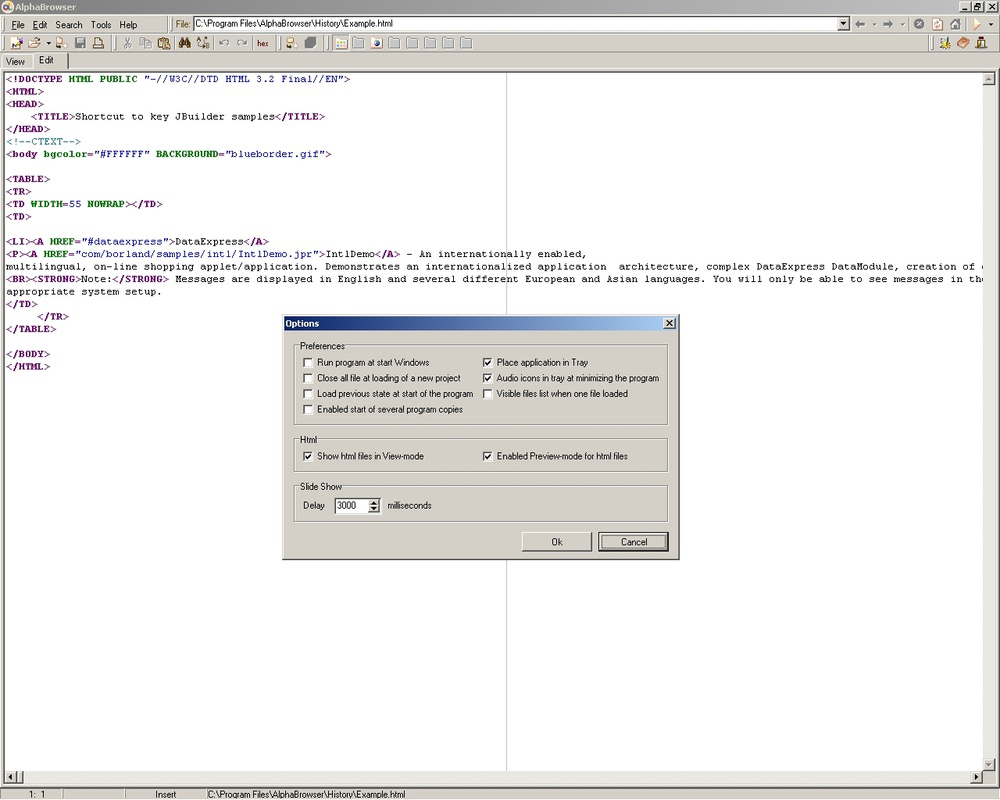 AlphaBrowser