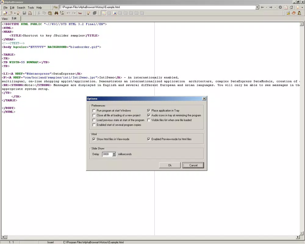 AlphaBrowser