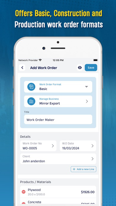 WO: Work Order Maker poster