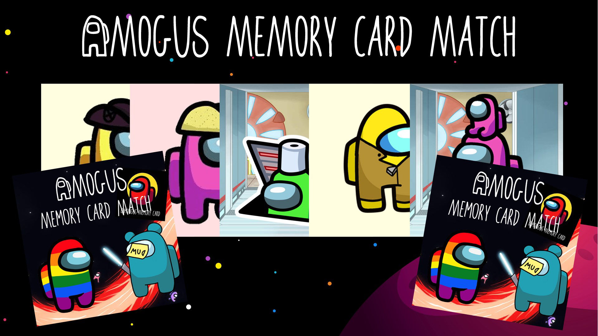 Amogus Memory Card Match