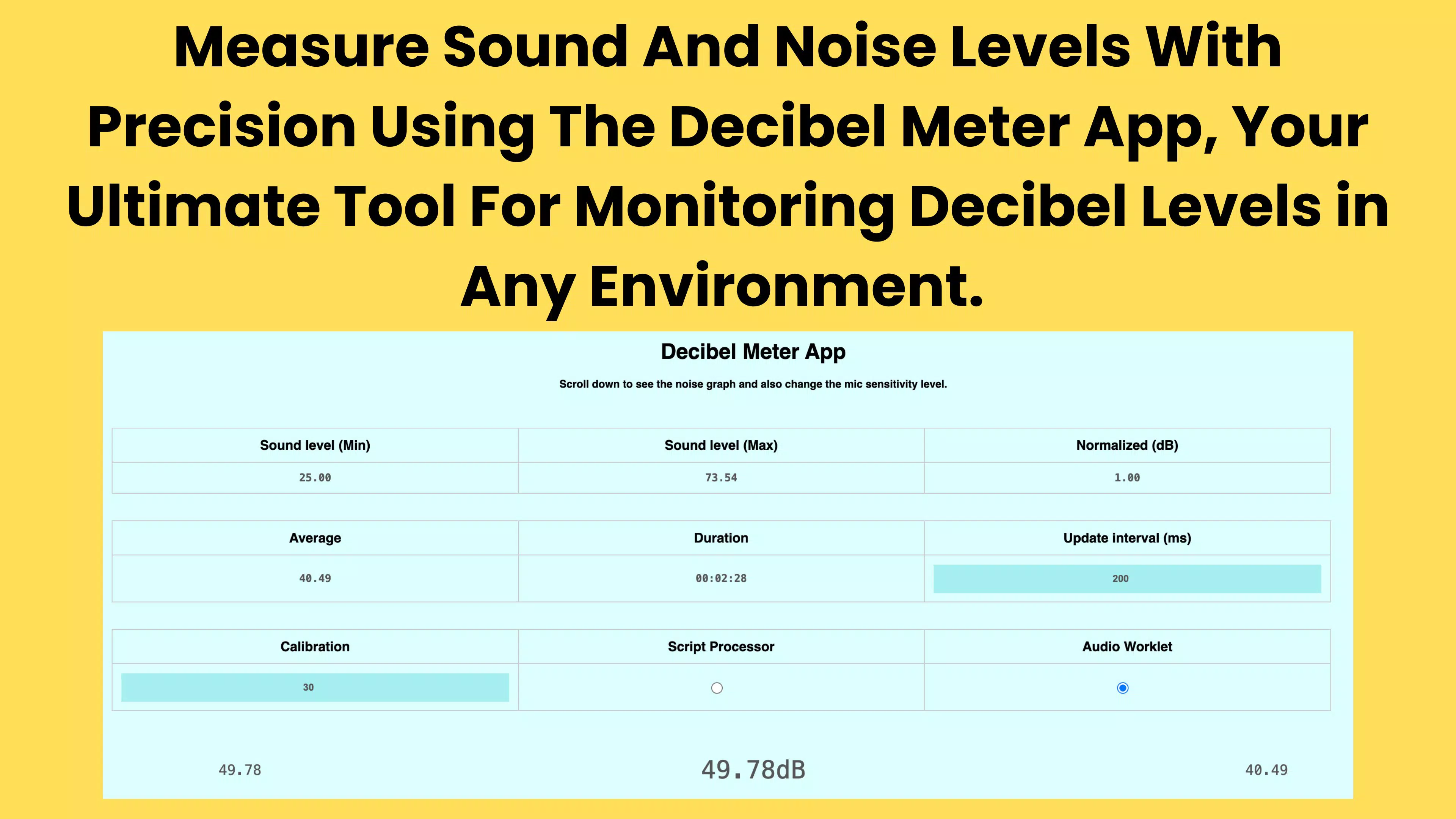 Decibel Meter App
