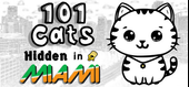 101 Cats Hidden in Miami Logo