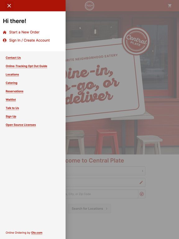 Central Plate poster