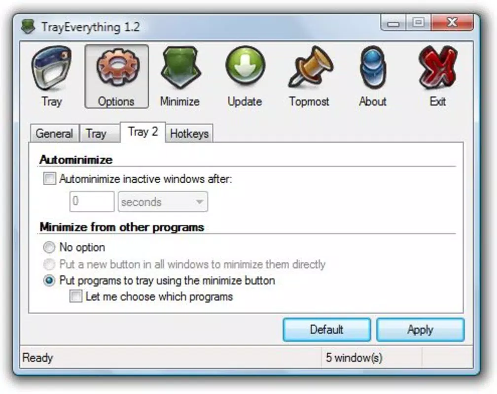 Main image for Tray Everything application