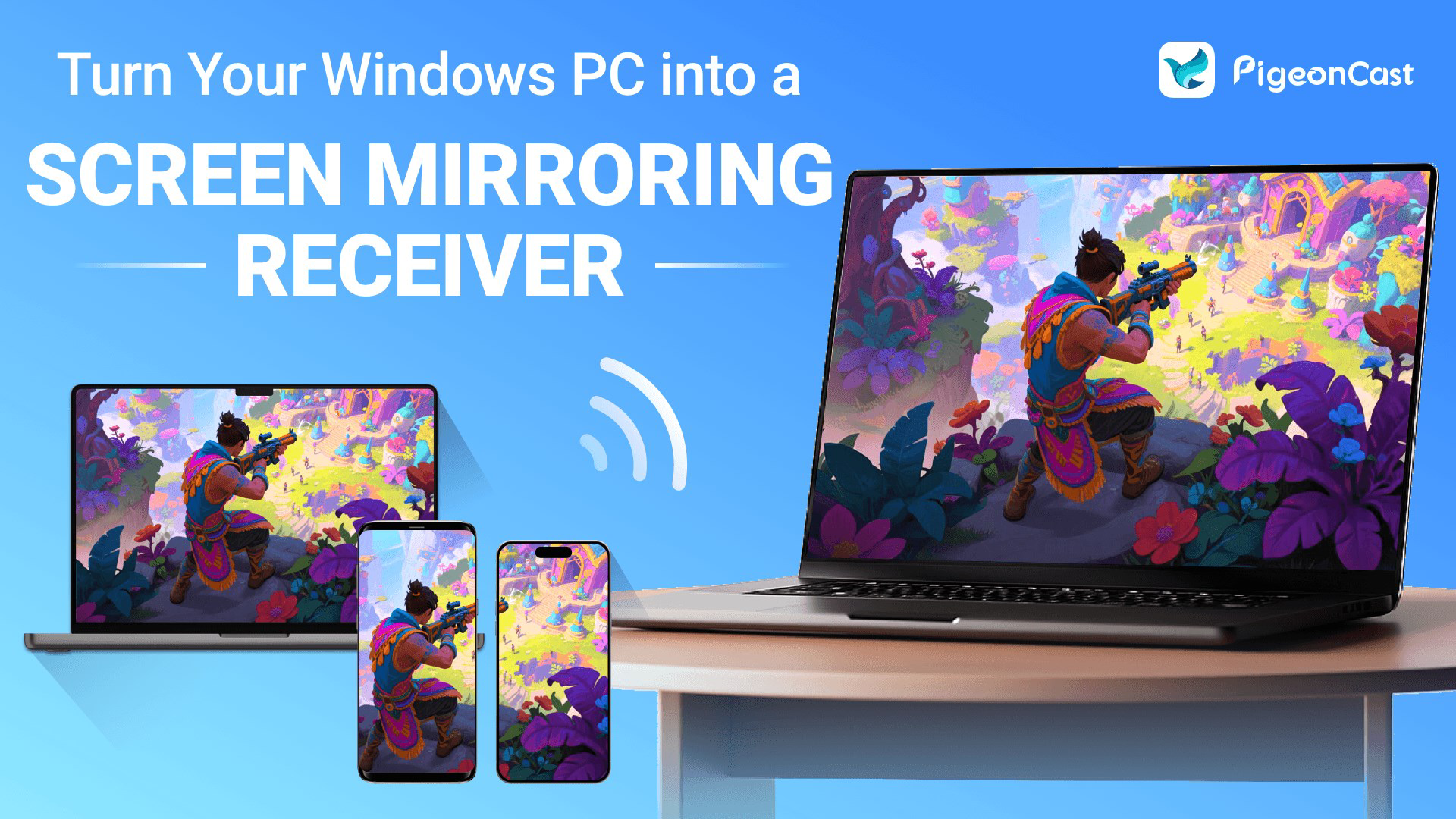 PigeonCast - FREE Cast via AirPlay/Google Cast for PC Windows Download