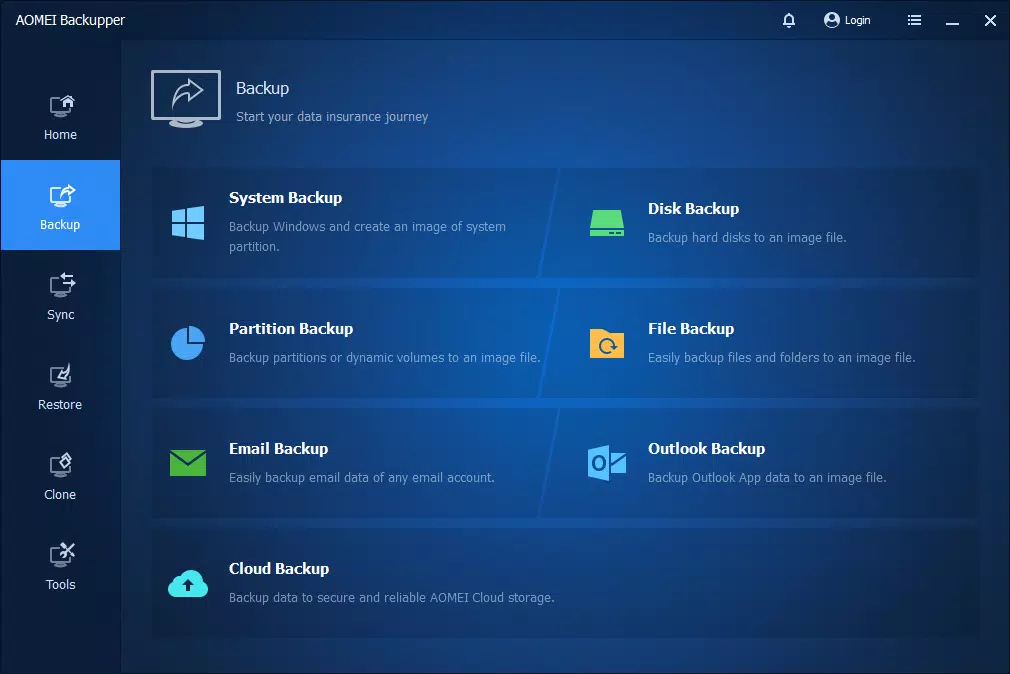 Main image for AOMEI Backuppper application