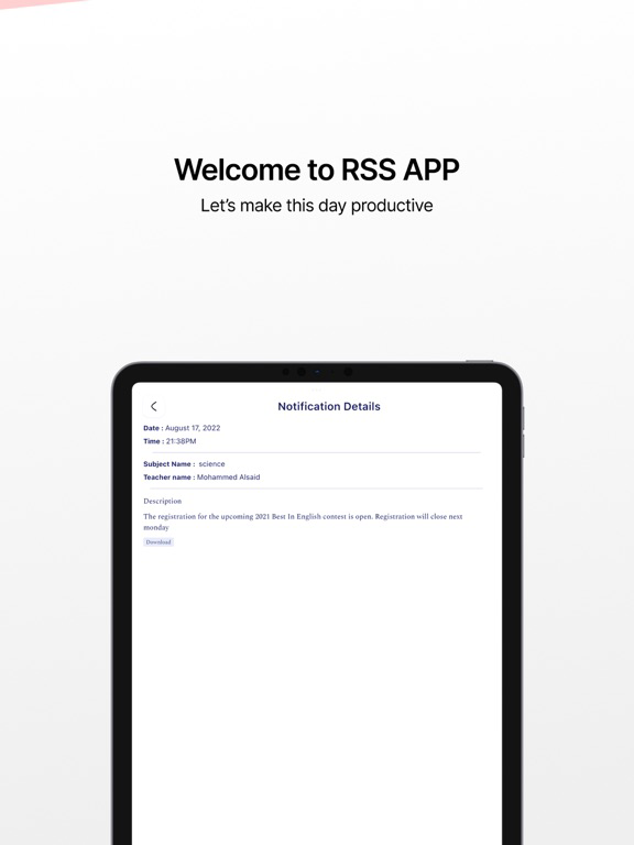 RSS School poster