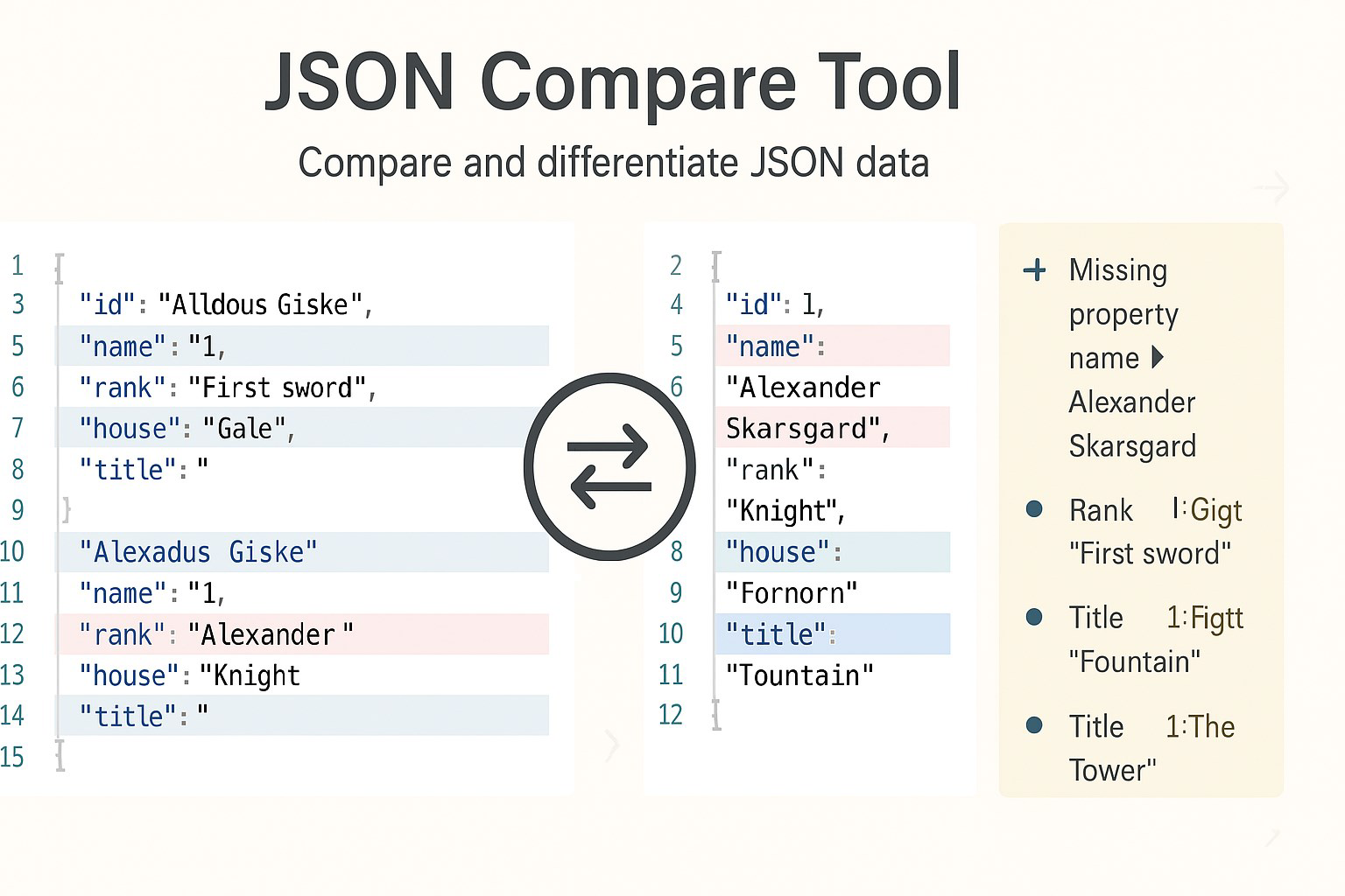 JSON Compare Tool