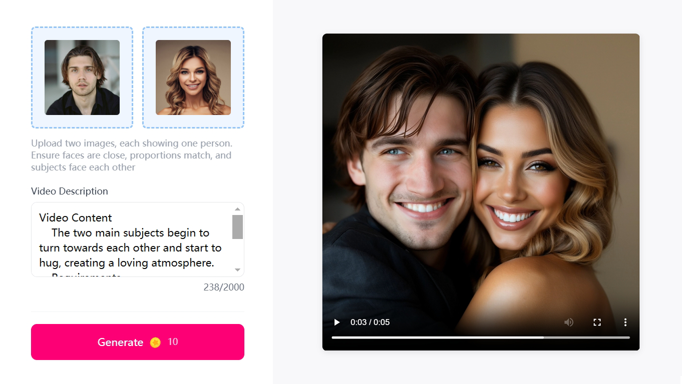AI Hugging Video