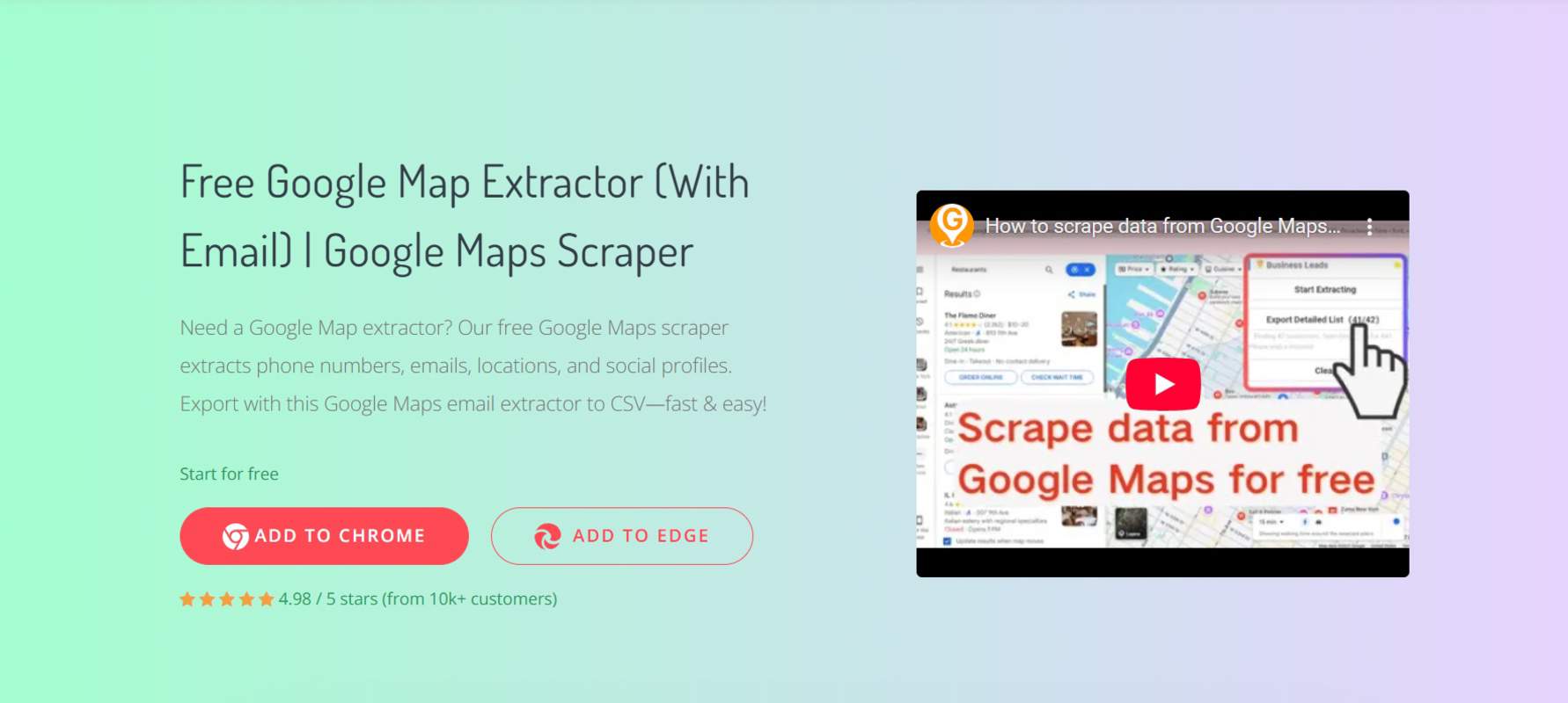 Google Maps Extractor