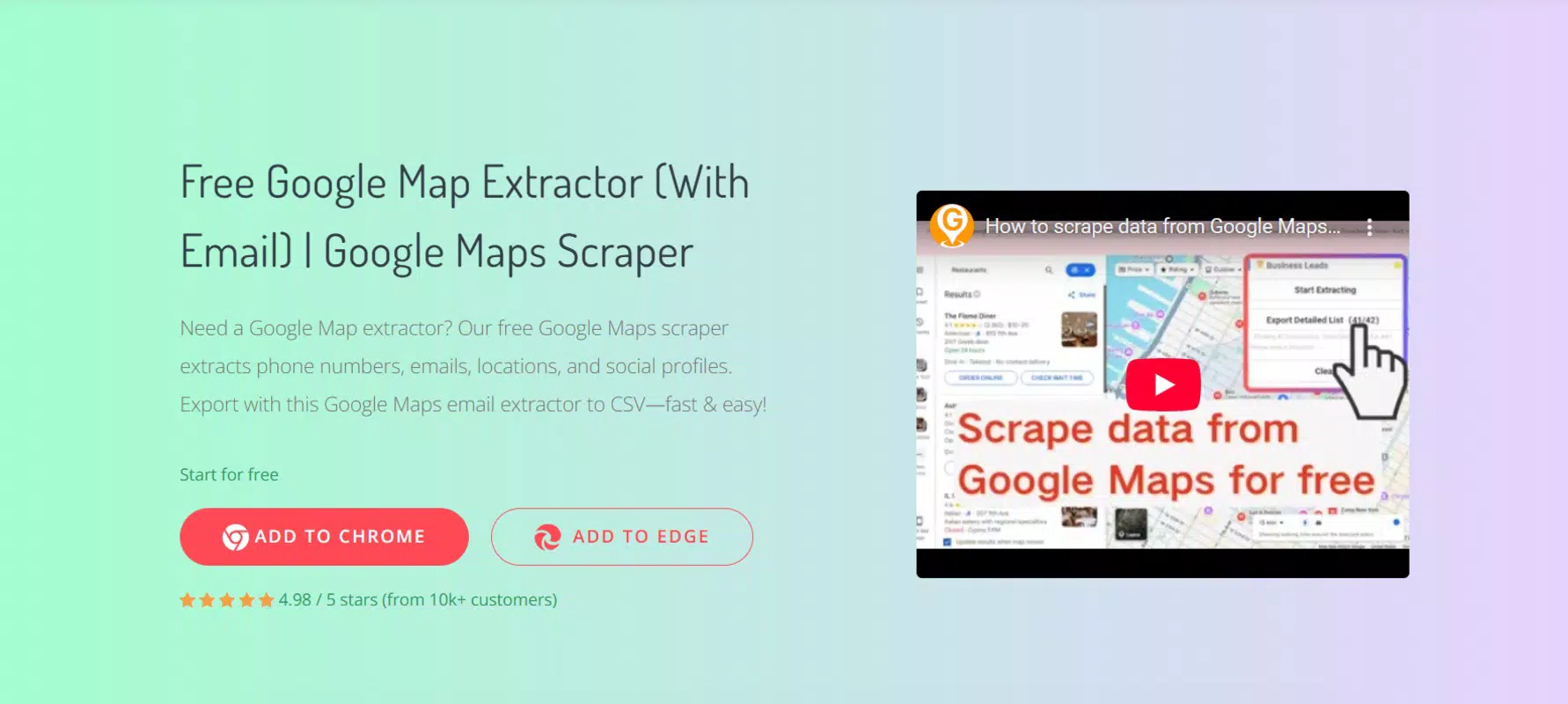 Google Maps Extractor