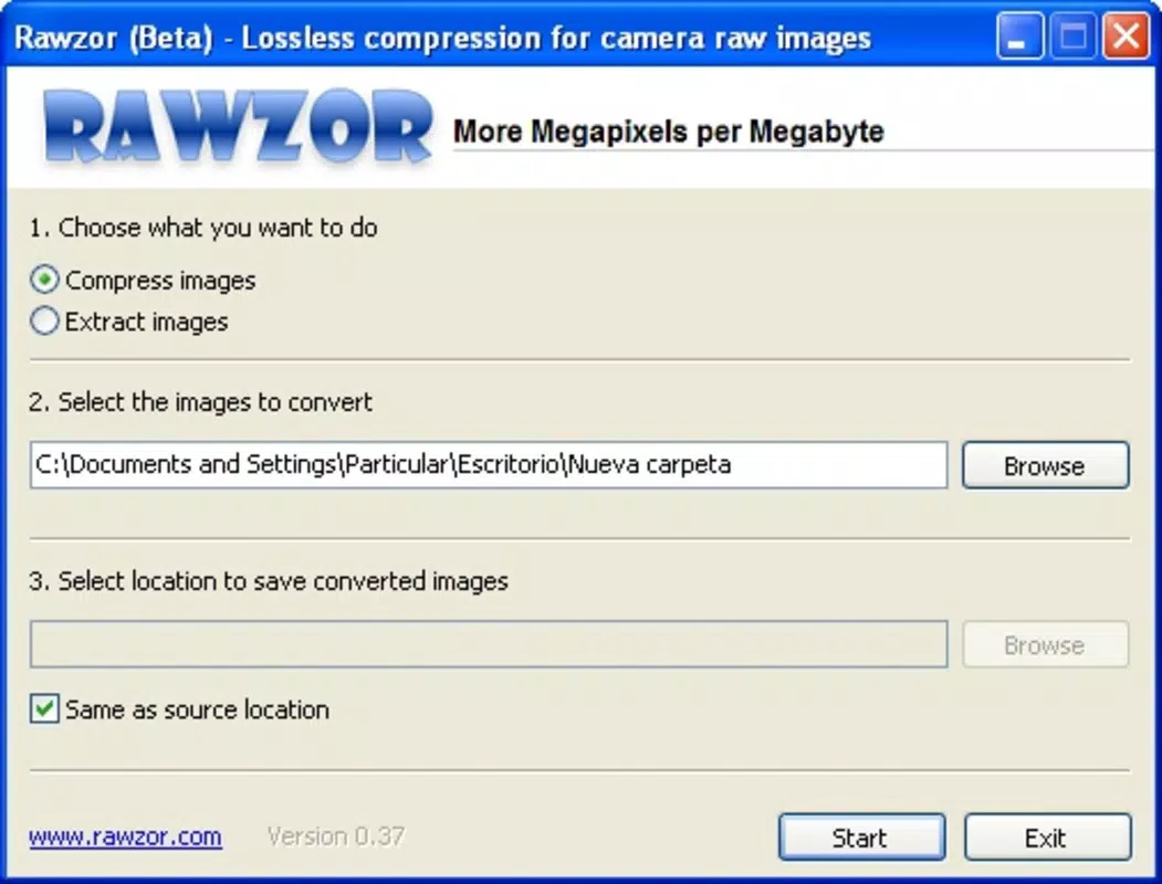 Main image for Rawzor application