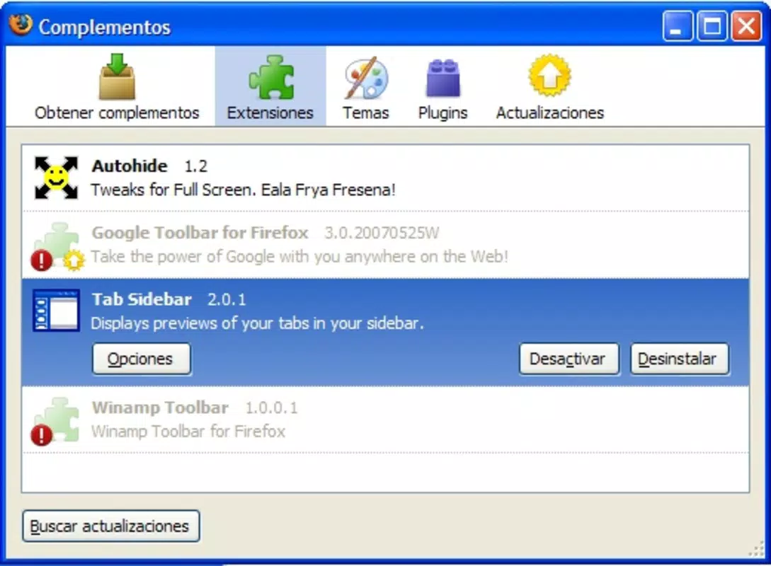 Tab Sidebar