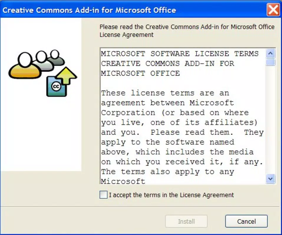 Creative Commons Add-in for Microsoft Office