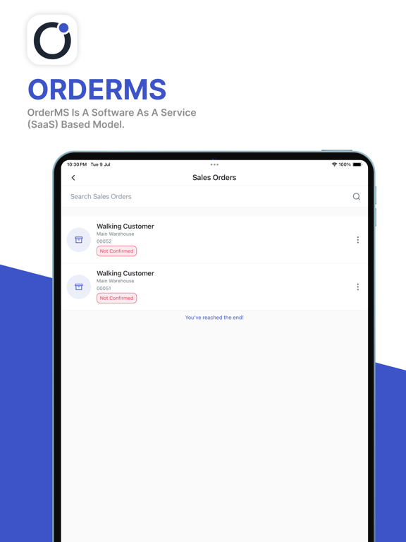 Order Management App - OrderMS poster