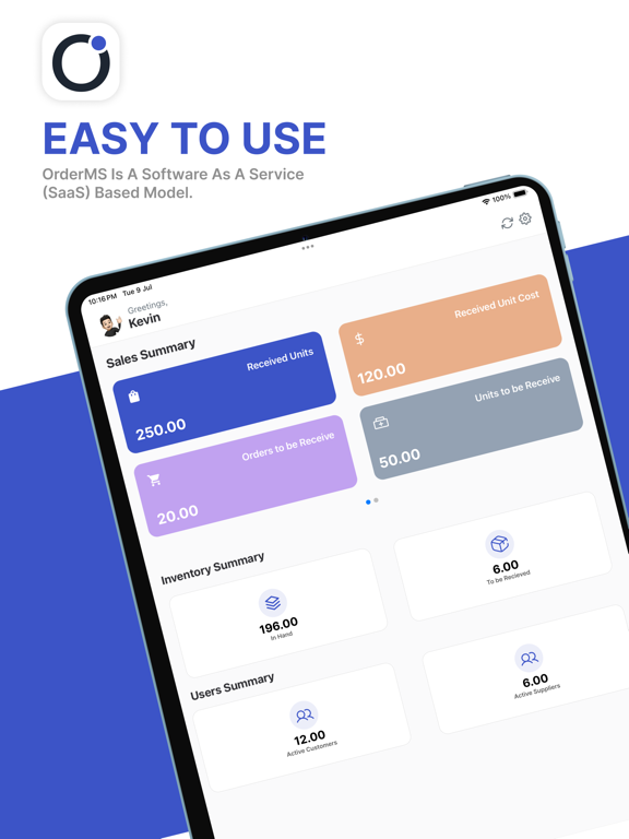 Order Management App - OrderMS poster