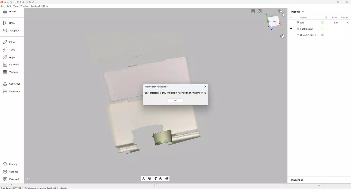 Artec Studio Trial