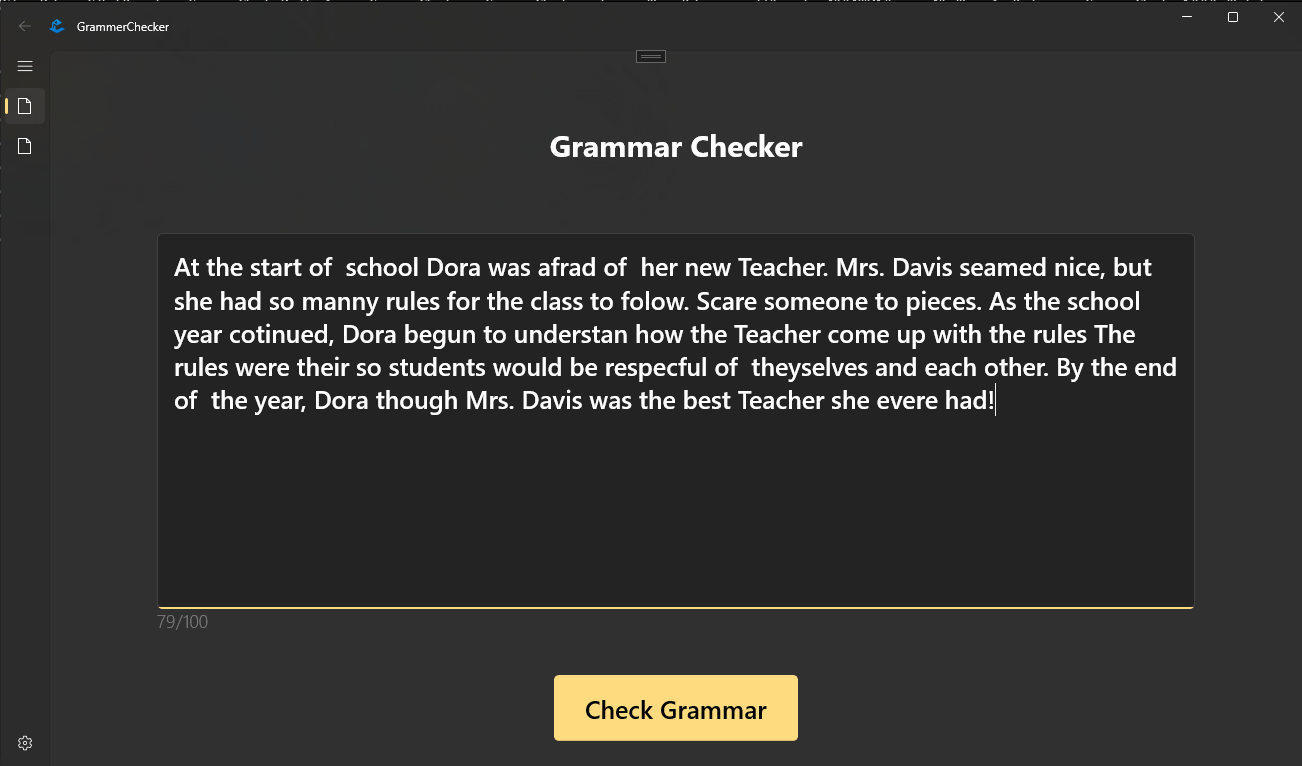 Grammar Checker & Corrector