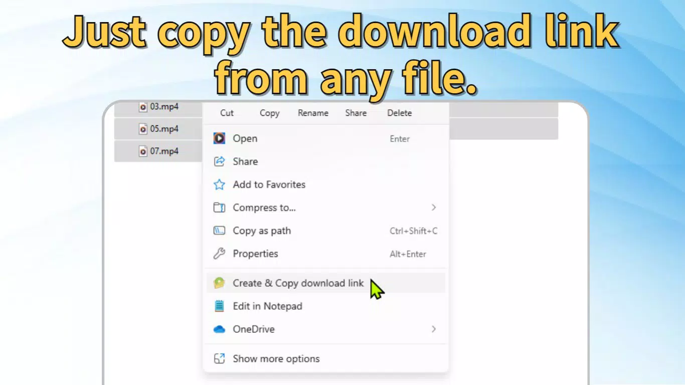 One-Click File Share