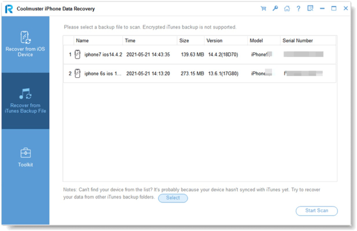 Coolmuster iPhone Data Recovery