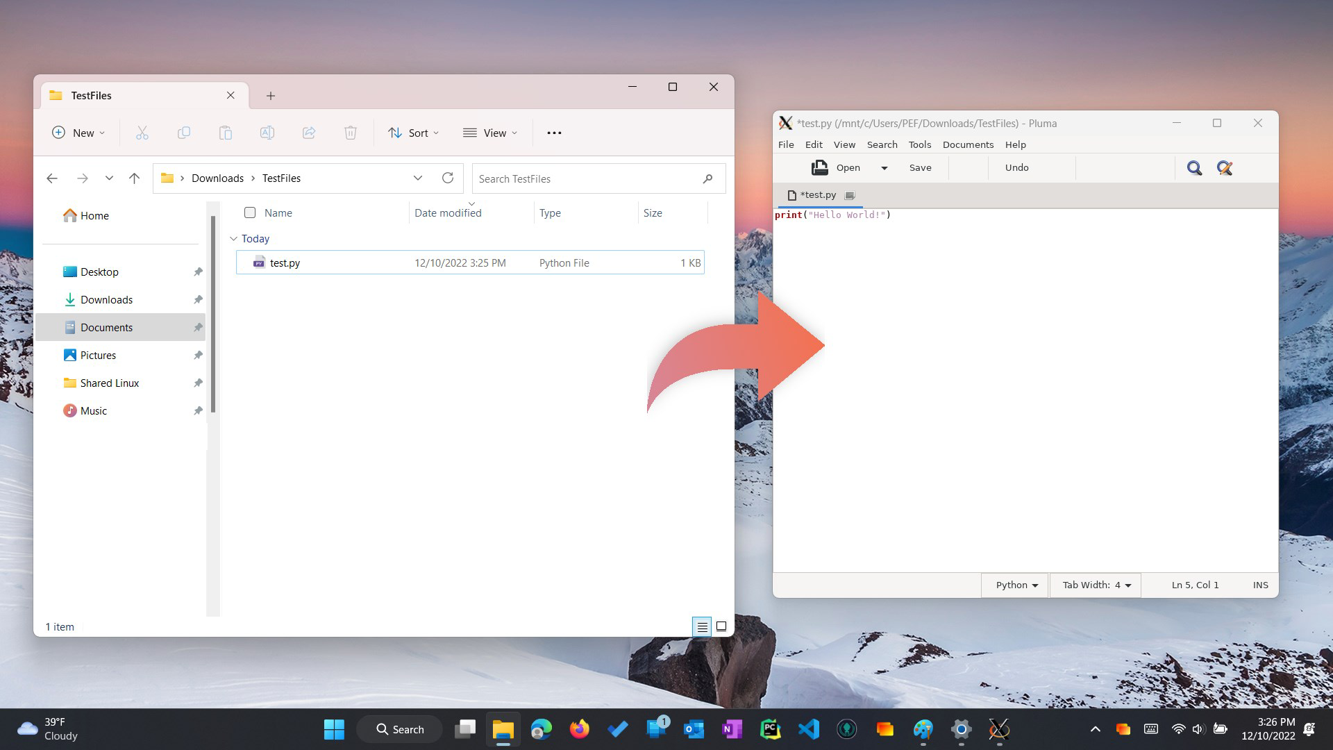 OpenInWSL