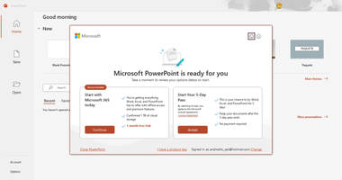 Microsoft PowerPoint for PC Windows 16.0.18730 Download
