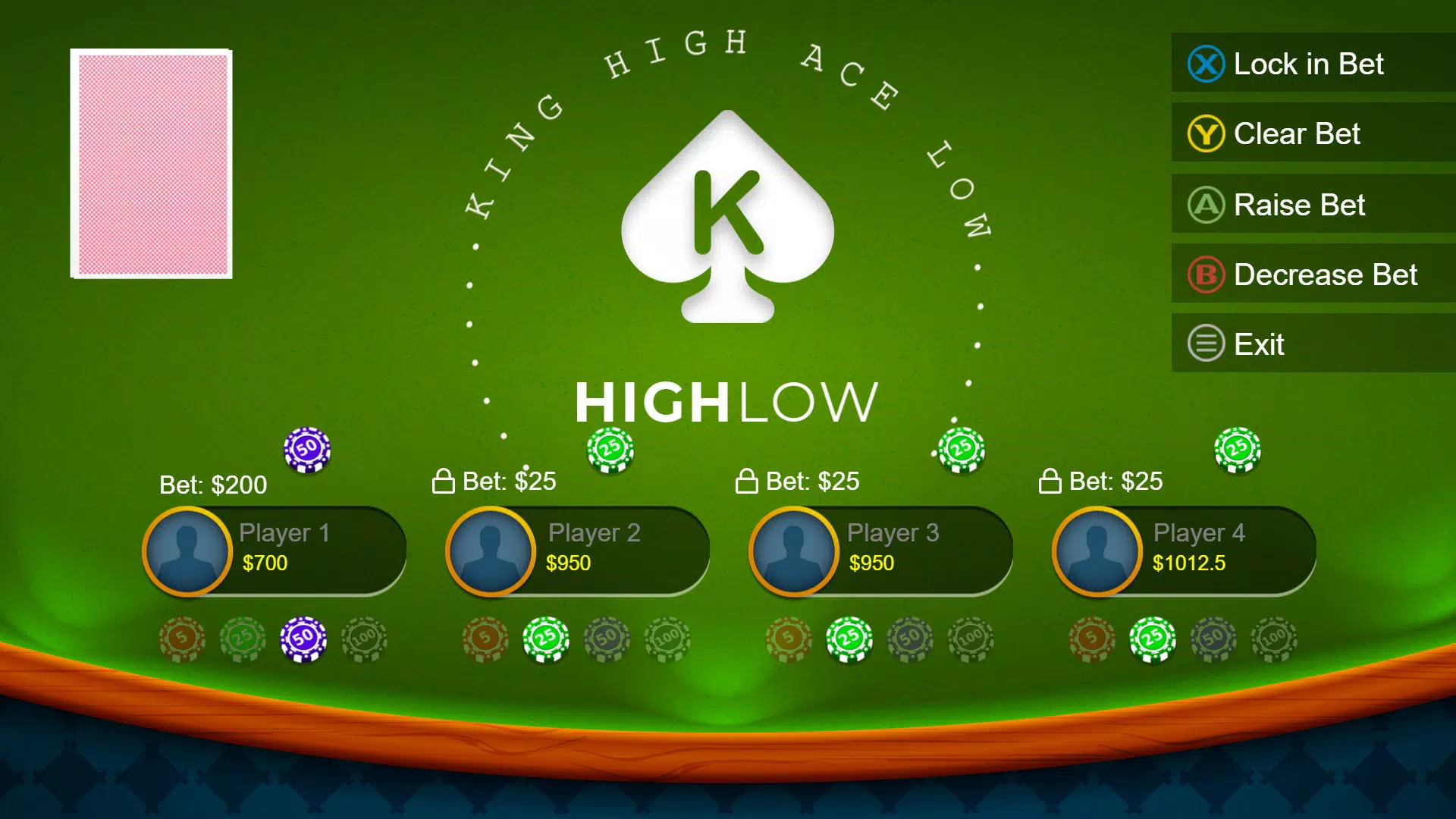 Casino High Low