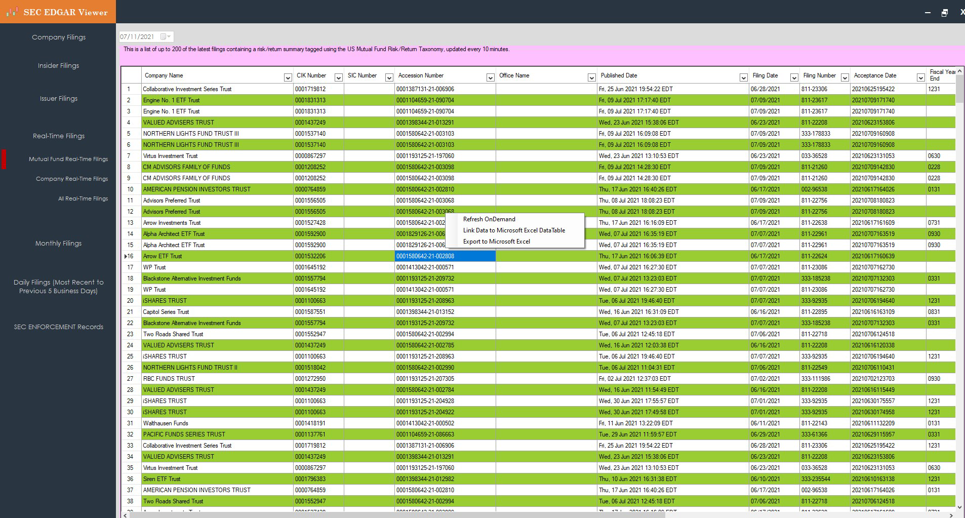 SEC EDGAR Viewer for PC Windows Download