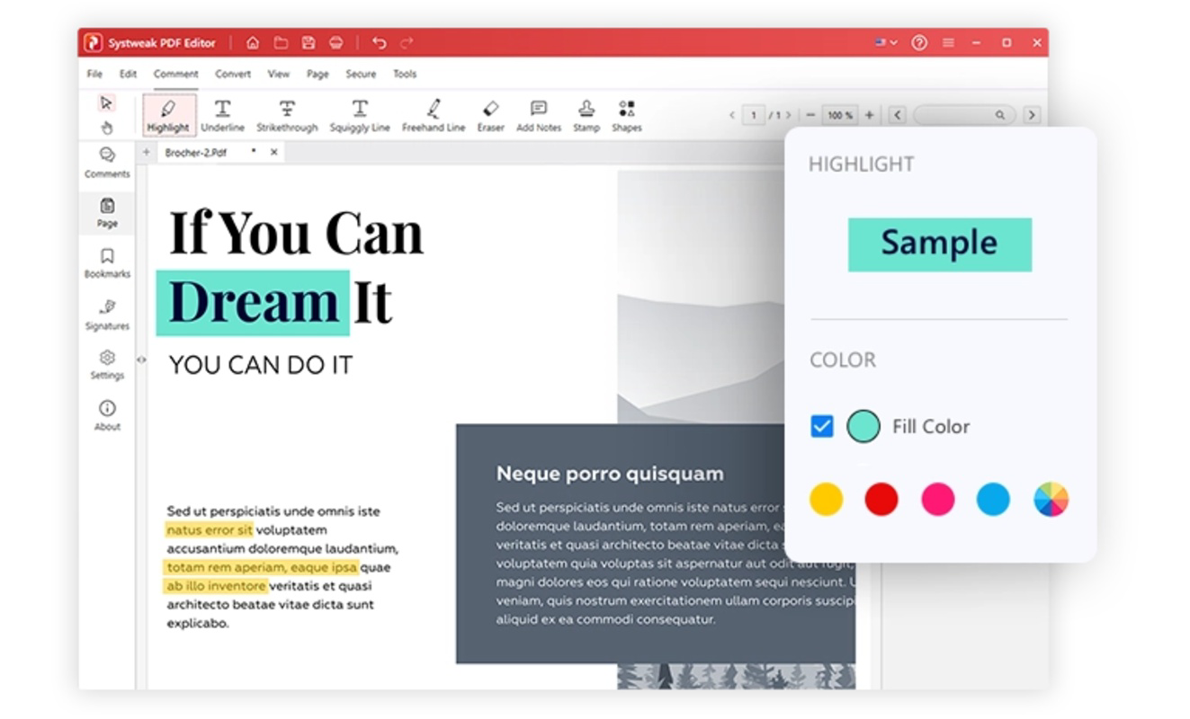 Systweak PDF Editor