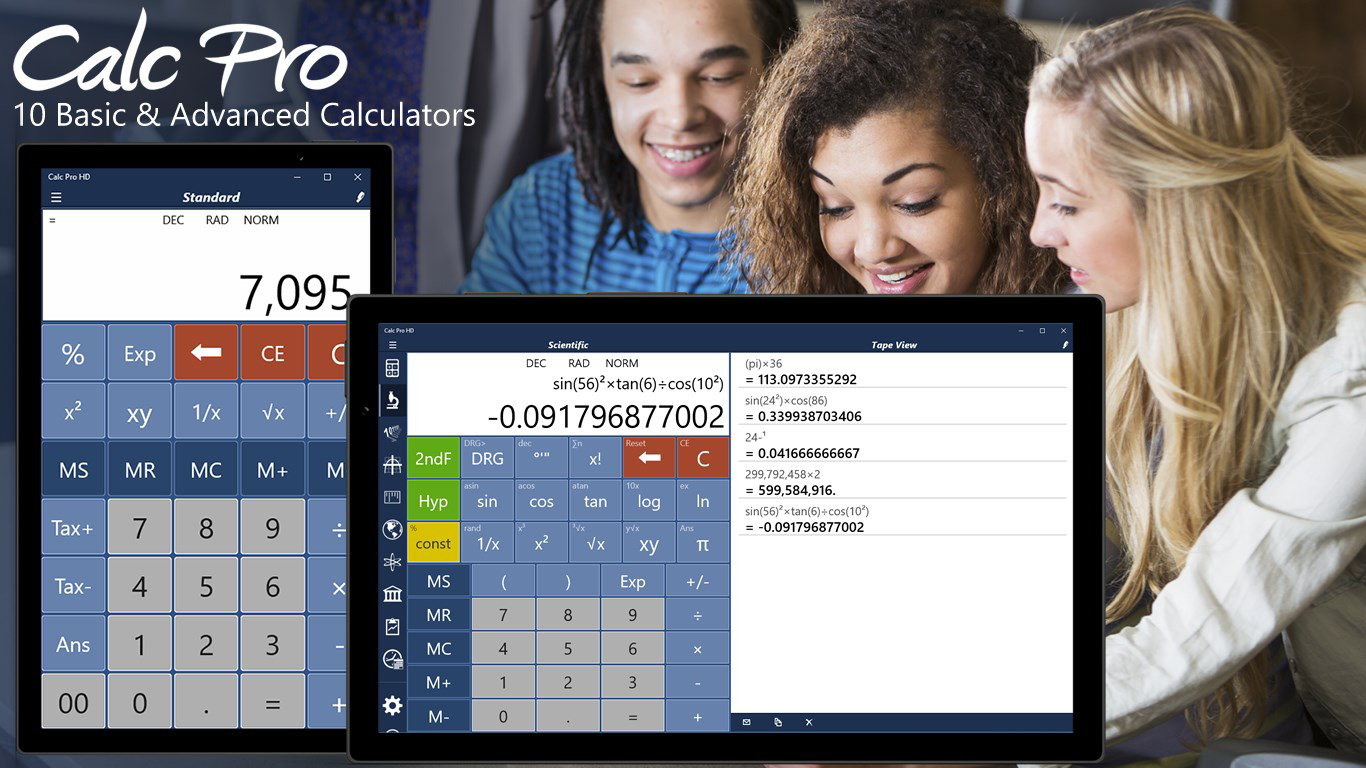 Calc Pro HD - Calculator for PC Windows Download