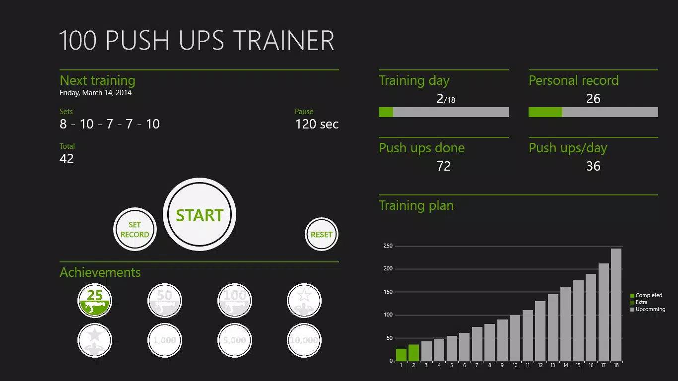 100 Push Ups Trainer
