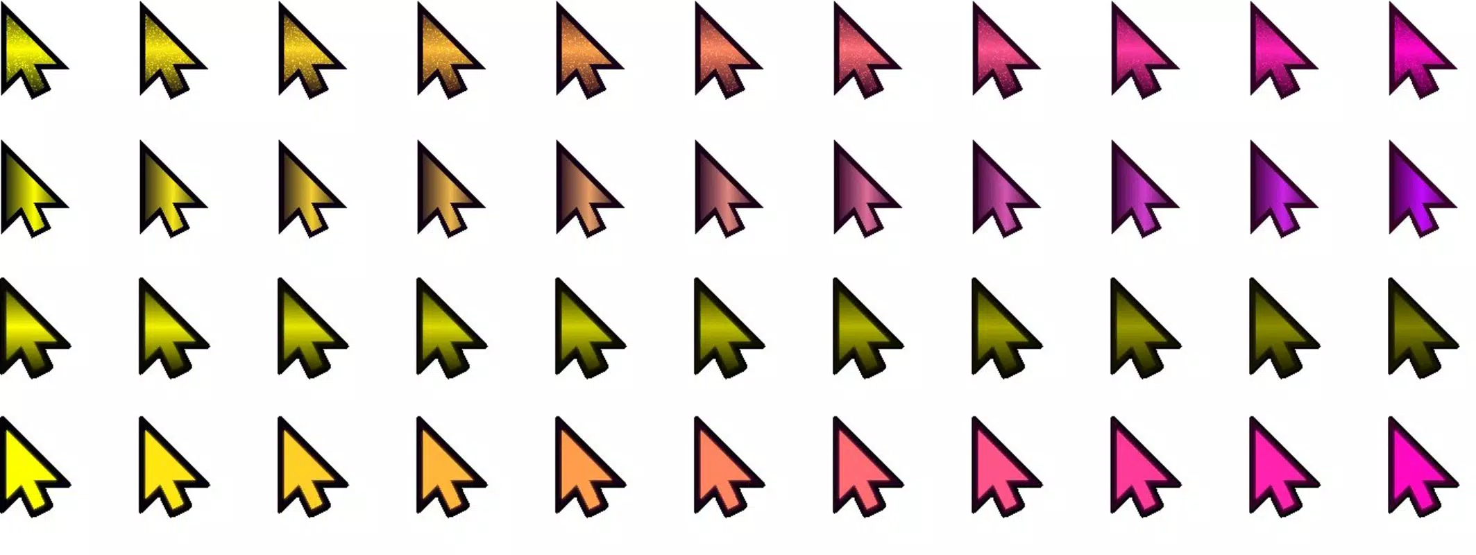 Yellow Cursor Collection