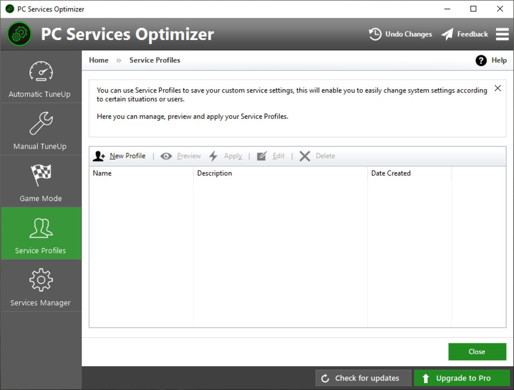 PC Services Optimizer