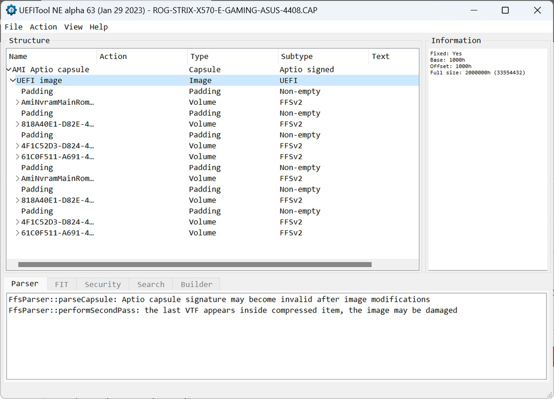 UEFITool for PC Windows A73 Download