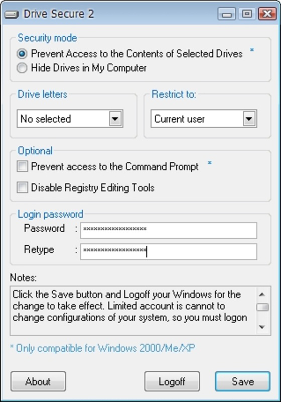 Drive Secure for PC Windows 2.3 Download