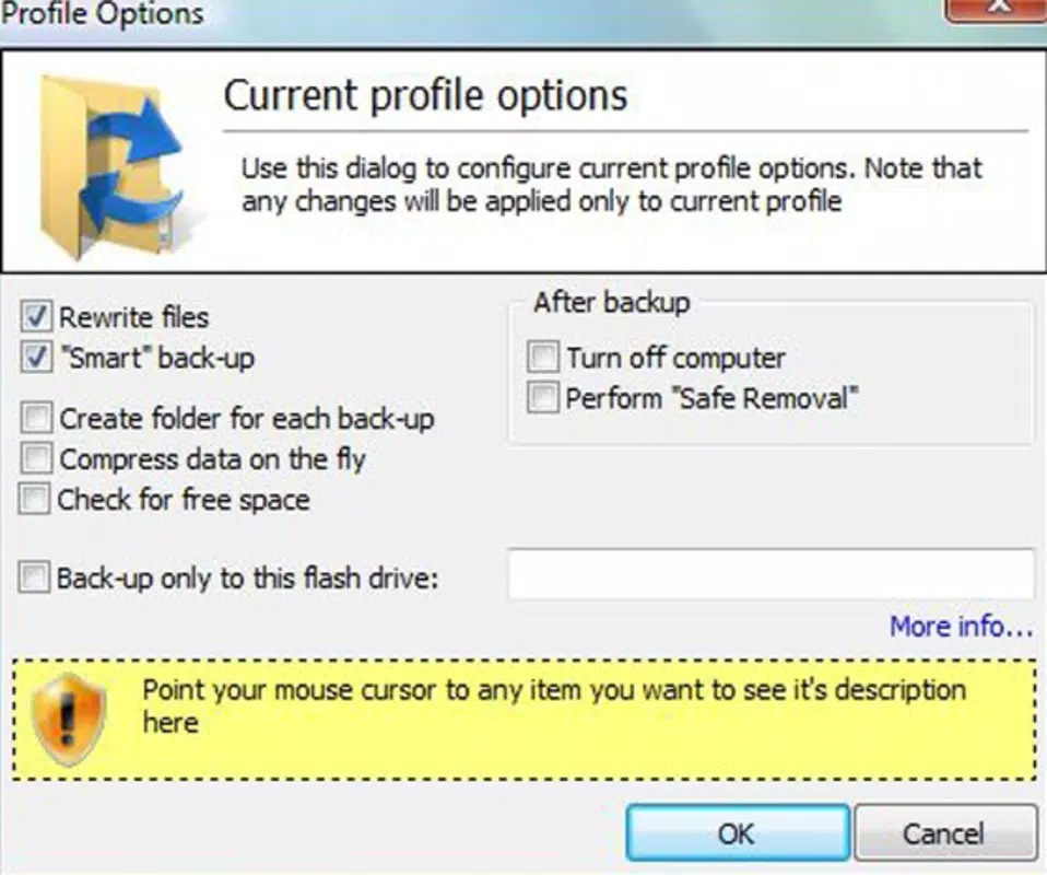 USB Flash Backup
