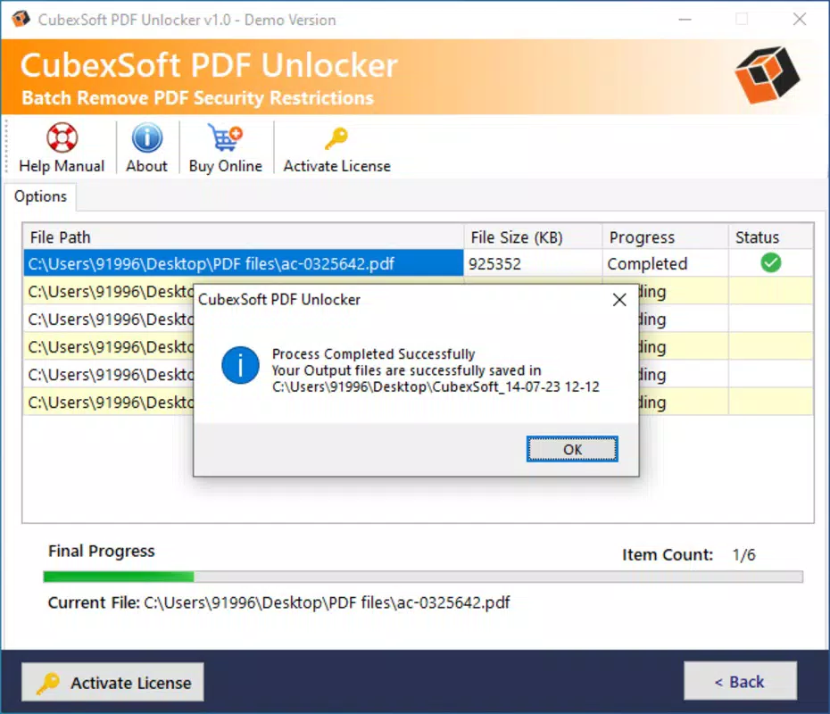 CubexSoft PDF Unlocker