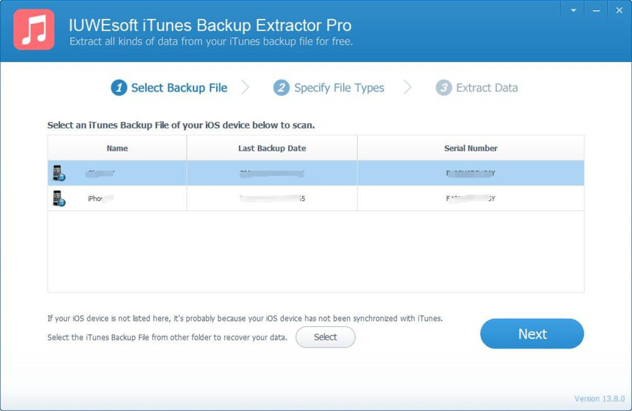 iTunes Backup Extractor Pro